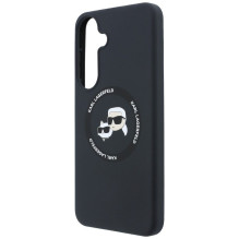 KARL LAGERFELD case for SAMSUNG S26 FE compatible with MagSafe (Karl&amp;Choupette Heads) black