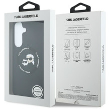 KARL LAGERFELD case for SAMSUNG S26 FE compatible with MagSafe (Karl&amp;Choupette Heads) black