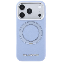 KARL LAGERFELD case for IPHONE 18 Pro Max / 17 Pro Max compatible with MagSafe (Saffiano Classic Logo) light blue KARL LAGERFELD case for IPHONE 18 Pro Max / 17 Pro Max compatible with MagSafe (Saffiano Classic Logo) light blue
