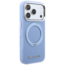 KARL LAGERFELD case for IPHONE 18 Pro Max / 17 Pro Max compatible with MagSafe (Saffiano Classic Logo) light blue KARL LAGERFELD case for IPHONE 18 Pro Max / 17 Pro Max compatible with MagSafe (Saffiano Classic Logo) light blue