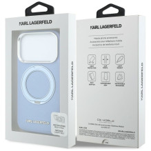 KARL LAGERFELD case for IPHONE 18 Pro Max / 17 Pro Max compatible with MagSafe (Saffiano Classic Logo) light blue KARL LAGERFELD case for IPHONE 18 Pro Max / 17 Pro Max compatible with MagSafe (Saffiano Classic Logo) light blue