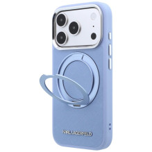 KARL LAGERFELD case for IPHONE 18 Pro / 17 Pro compatible with MagSafe (Saffiano Classic Logo) light blue