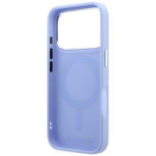 KARL LAGERFELD case for IPHONE 18 Pro / 17 Pro compatible with MagSafe (Saffiano Classic Logo) light blue