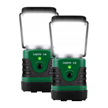 Stovyklavimo Žibintas - LEPRO 3300008-2 2 Vnt. 4400 mAh Žalia
