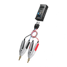 LCR matuoklis - FNIRSI LCR-ST2Plus 1,47 col. spalvotas ekranas USB-C kelių dažnių Baltas