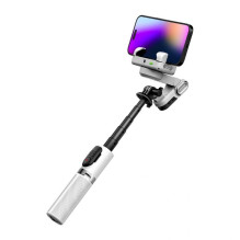 Išmaniojo telefono stabilizatorius - AOCHUAN Smart M1 Pro 4-in-1 AI 360° 88 cm 7 spalvų RGB Baltas