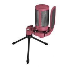 Mikrofonas - Fifine A6VR USB Kondensatorinis Kardioidinis 16 Bitų 44,1 kHz RGB Raudonas Mikrofonas - Fifine A6VR USB Kondensatorinis Kardioidinis 16 Bitų 44,1 kHz RGB Raudonas