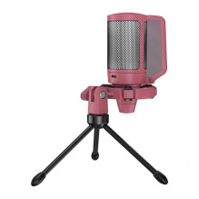 Mikrofonas - Fifine A6VR USB Kondensatorinis Kardioidinis 16 Bitų 44,1 kHz RGB Raudonas Mikrofonas - Fifine A6VR USB Kondensatorinis Kardioidinis 16 Bitų 44,1 kHz RGB Raudonas