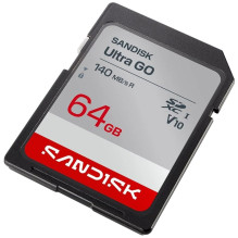 Memory Card - SanDisk Ultra GO 64 GB SDXC UHS-I 140 MB/s Waterproof
