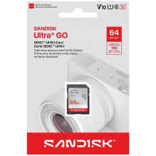 Atminties Kortelė - SanDisk Ultra GO 64 GB SDXC UHS-I 140 MB / s Vandeniui