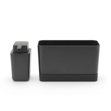 brabantia BRABANTIA virtuves piederumu organizators + ziepju dozators Dark Grey 302602 brabantia BRABANTIA virtuves piederumu organizators + ziepju dozators Dark Grey 302602