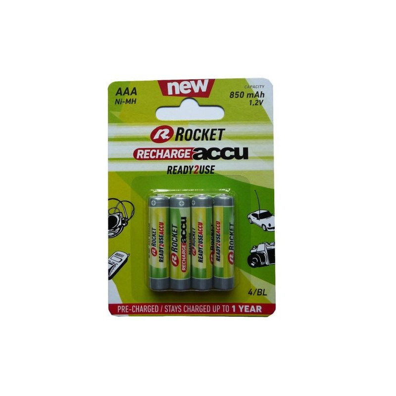 rocket Rocket Precharged HR03 850MAH ALWAYS READY Blistera iepakojuma 4gb. 5908258327120