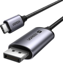 Ugreen Kabelis USB-C viriesu savienotajs - DisplayPort viriesu savienotajs 8K 60 Hz 3 m melns CM556 UGREEN UGREEN / 2583 Ugreen Kabelis USB-C viriesu savienotajs - DisplayPort viriesu savienotajs 8K 60 Hz 3 m melns CM556 UGREEN UGREEN / 2583
