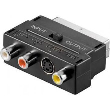 Goobay Pareja SCART:M - 3RCA:F+SVHS:F ar sledzi AD / SC-M:3RC+SVH (4040849501234) Goobay Pareja SCART:M - 3RCA:F+SVHS:F ar sledzi AD / SC-M:3RC+SVH (4040849501234)