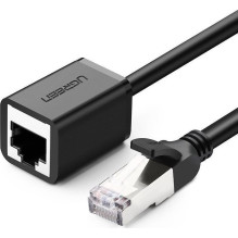 iLike Kabela pagarinatajs F / UTP CAT6 RJ45 spraudnis - ligzda 3 m melns NW112 UGREEN