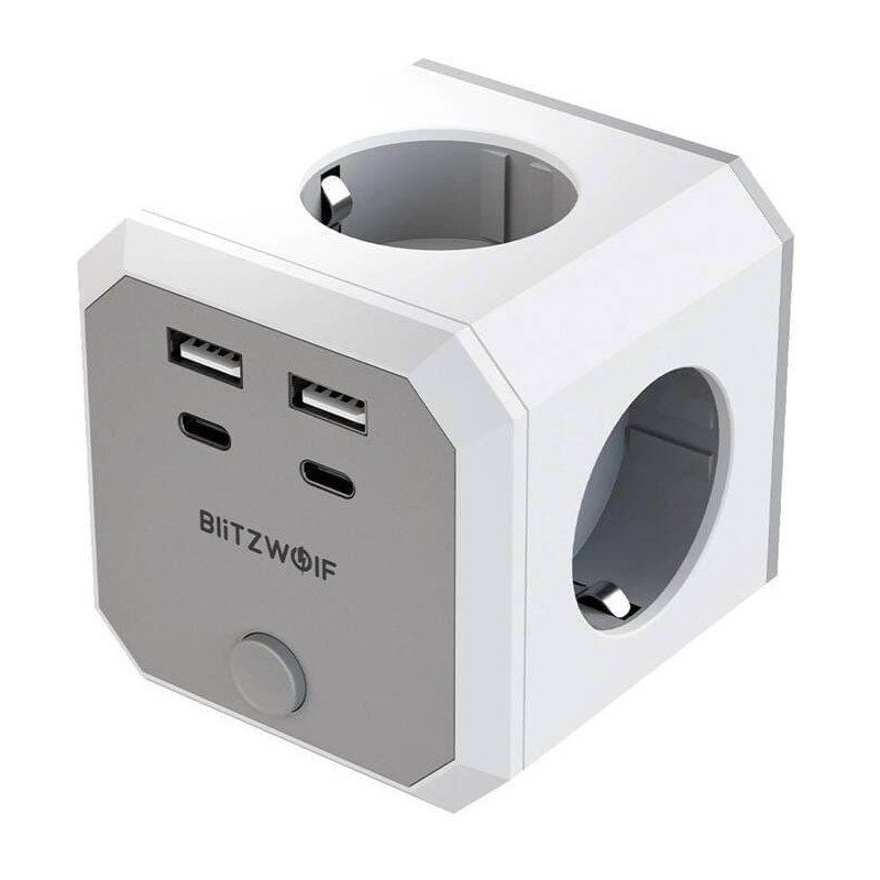 BlitzWolf BlitzWolf BW-EC2 8-in-1 Power Cube (4xAC / 2 x USB-A / 2 x USB-C) (5907085523699)