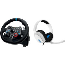Logitech LOGITECH G29 Driving Force Racing Wheel for PlayStation5 and PlayStation4 - WHITE - USB