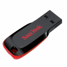 „Sandisk SDCZ50-016G-B35 Cruzer Blade 16GB USB2.0“ juodas / raudonas „Sandisk SDCZ50-016G-B35 Cruzer Blade 16GB USB2.0“ juodas / raudonas