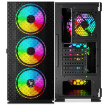 Savio Raptor X1 ARGB Mesh / Glass Black Savio Raptor X1 ARGB Mesh / Glass Black