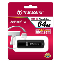 Transcend TS64GJF700 JetFlash 700 64GB Black Transcend TS64GJF700 JetFlash 700 64GB Black
