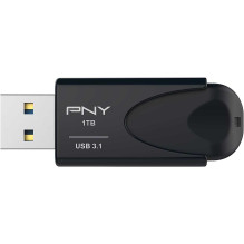 PNY 1 TB Attach 4 USB 3.1 juodas PNY 1 TB Attach 4 USB 3.1 juodas