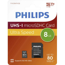 Philips 8GB micro SDHC Class 10 + Adapter FM08MP45B / 10
