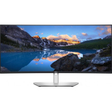 „Dell UltraSharp U3824DW“ 38 colių IPS 21:9 lenktas juodas / sidabrinis monitorius „Dell UltraSharp U3824DW“ 38 colių IPS 21:9 lenktas juodas / sidabrinis monitorius