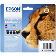 Epson T0715 Black, Cyan, Magenta, Yellow C13T07154012