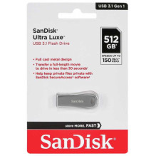 Sandisk 512GB Ultra Luxe USB 3.1 sidabrinė