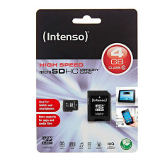 „Intenso Micro SDHC 4GB“ 10 klasė „Intenso Micro SDHC 4GB“ 10 klasė