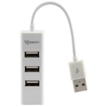 Sbox H-204W 4 prievadai, baltas
