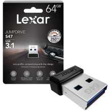 Lexar 64GB JumpDrive S47 USB 3.1 Black