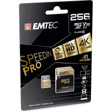 Emtec Micro SDXC 256GB Class 10 V30 UHS-I ECMSDM256GXC10SP