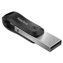 Sandisk 64GB iXpand Go USB 3.0 + Lightning Black / Silver