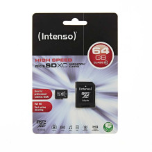 „Intenso“ 64 GB „MicroSDHC MicroSDXC“ 10 klasė, 3413490 „Intenso“ 64 GB „MicroSDHC MicroSDXC“ 10 klasė, 3413490