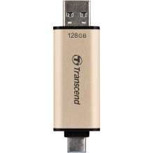 „Transcend“ 128 GB „JetFlash 930C“ USB 3.2 + C tipo auksinė atmintis „Transcend“ 128 GB „JetFlash 930C“ USB 3.2 + C tipo auksinė atmintis