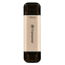 „Transcend“ 128 GB „JetFlash 930C“ USB 3.2 + C tipo auksinė atmintis „Transcend“ 128 GB „JetFlash 930C“ USB 3.2 + C tipo auksinė atmintis