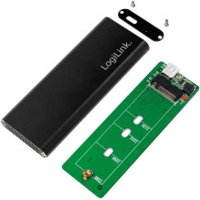 Logilink External HDD Enclosure M.2 SATA USB 3.1 Black UA0314