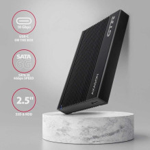 „Axagon“ išorinis HDD / SSD korpusas 2,5 colio, USB 3.2, juodas, EE25-GTR