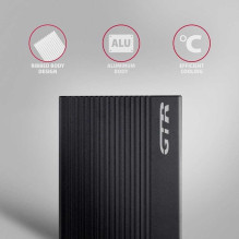 Axagon External HDD / SSD Enclosure 2.5" USB 3.2 Black EE25-GTR