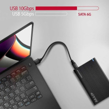 Axagon External HDD / SSD Enclosure 2.5" USB 3.2 Black EE25-GTR