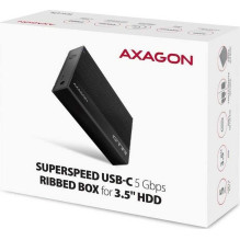 „Axagon“ išorinis HDD / SSD korpusas, 3,5 colio, USB 3.2, juodas, EE35-GTR „Axagon“ išorinis HDD / SSD korpusas, 3,5 colio, USB 3.2, juodas, EE35-GTR