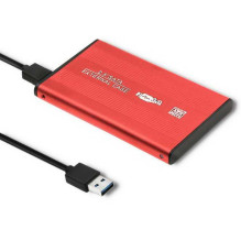 Qoltec 2.5' SATA USB 3.0 raudonas 51860 Qoltec 2.5' SATA USB 3.0 raudonas 51860