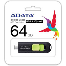 Rašiklis 64 GB UC300 USB 3.2, juodas