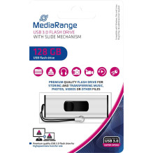 MediaRange 128GB USB 3.0 Silver / Black