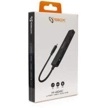 Sbox H-404C TYPE-C USB-3.0 4 Black