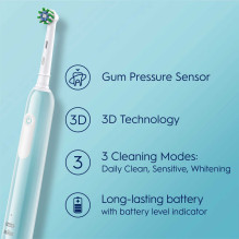 Oral-B D305.513.3 Pro Series 1 Cross Action Caribbean Blue Oral-B D305.513.3 Pro Series 1 Cross Action Caribbean Blue