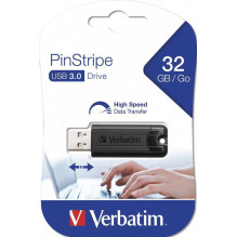 Verbatim 32GB PinStripe USB 3.0 Black Verbatim 32GB PinStripe USB 3.0 Black