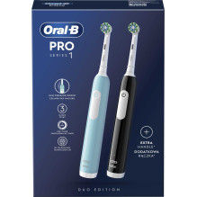 „Oral-B D305.523.3H Pro Series 1“ + dviejų dantų šepetėlių pakuotė „Oral-B D305.523.3H Pro Series 1“ + dviejų dantų šepetėlių pakuotė