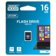 „Goodram UPI2 Piccolo“ 16 GB, juodas „Goodram UPI2 Piccolo“ 16 GB, juodas